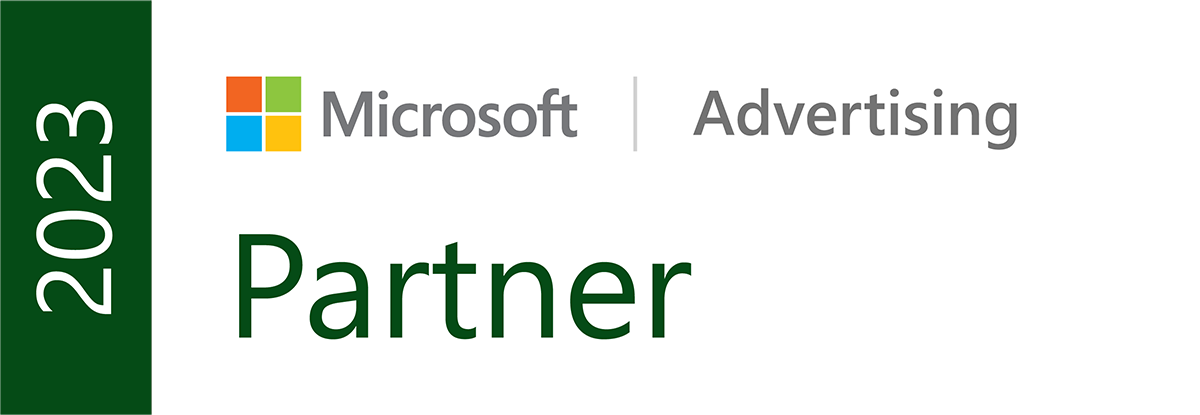 Microsoft Advertising Partner Logo 2023 - OnlineMarketing Heads
