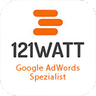 Google AdWords Siegel von 121 Watt