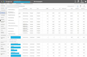 Anzeigenerweiterungen - Ads Einstellungen in Google AdWords Toolbox