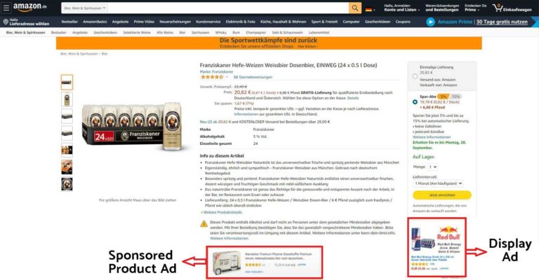 Display Ads auf Amazon
